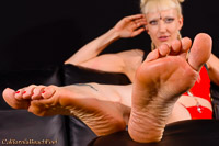 Nickie Jean bare soles
